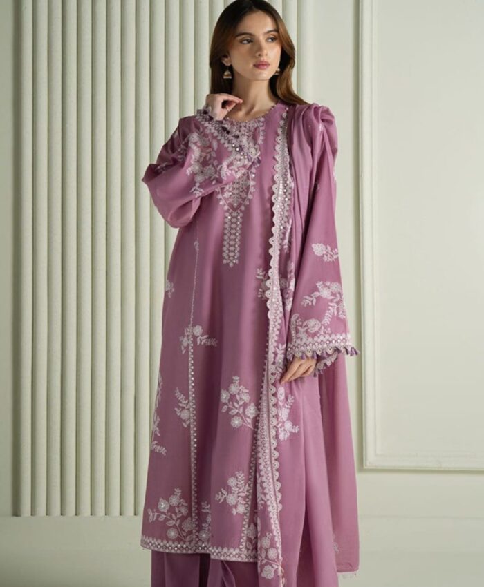 Dhanak 3 Piece Heavy Embroidered Suit