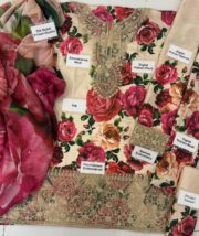 Zainab Chottani – Premium Shmoz Silk Unstitched 3PC Suit - Image 2