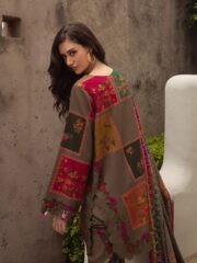 ARZO Digital Printed Crepe Silk Winter Stitched 3PC Suit - Image 2