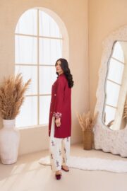ZARF Embroidery Premium Stone Linen Stitched 2PC Farshi Suit - Image 5