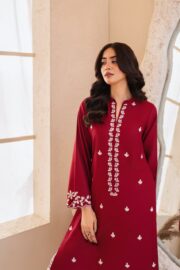 ZARF Embroidery Premium Stone Linen Stitched 2PC Farshi Suit