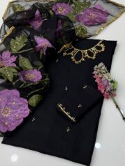 Premium Handwork Organza – Luxury 2PC Party Wear Dress - Image 4