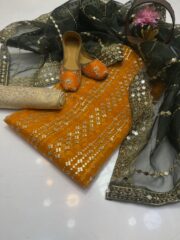 Fancy Wedding Collection – Luxury 3PC Suit with Matching Khussa - Image 10