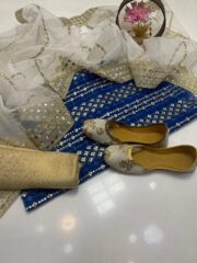 Fancy Wedding Collection – Luxury 3PC Suit with Matching Khussa - Image 9