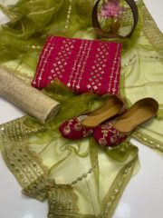 Fancy Wedding Collection – Luxury 3PC Suit with Matching Khussa - Image 4