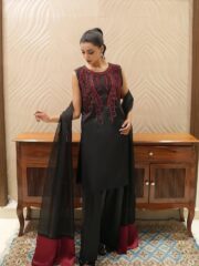 FPL Fancy Collection – Premium Luxury 3PC Party Wear Dress - Image 2