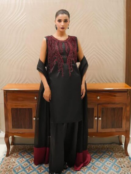 FPL Fancy Collection – Premium Luxury 3PC Party Wear Dress