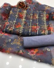 Premium Organza Collection – Digital Embroidered 3PC Suit (Pearls Work) - Image 9