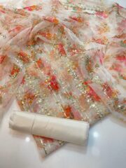 Premium Organza Collection – Digital Embroidered 3PC Suit (Pearls Work) - Image 7