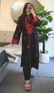 Komal Embroidery – Premium 2PC Stone Linen Collection