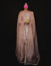 Eid Collection | Short Length Shirt with Farshi Shalwar & Organza Dupatta