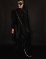 Eid Collection | Short Length Shirt with Farshi Shalwar & Organza Dupatta