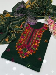 3 Piece Premium Unstitched Suit - Image 2