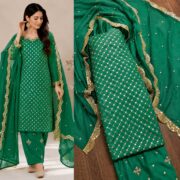 Hiba Bukhari Premium Crinkle Chiffon 3 Piece Suit - Image 14