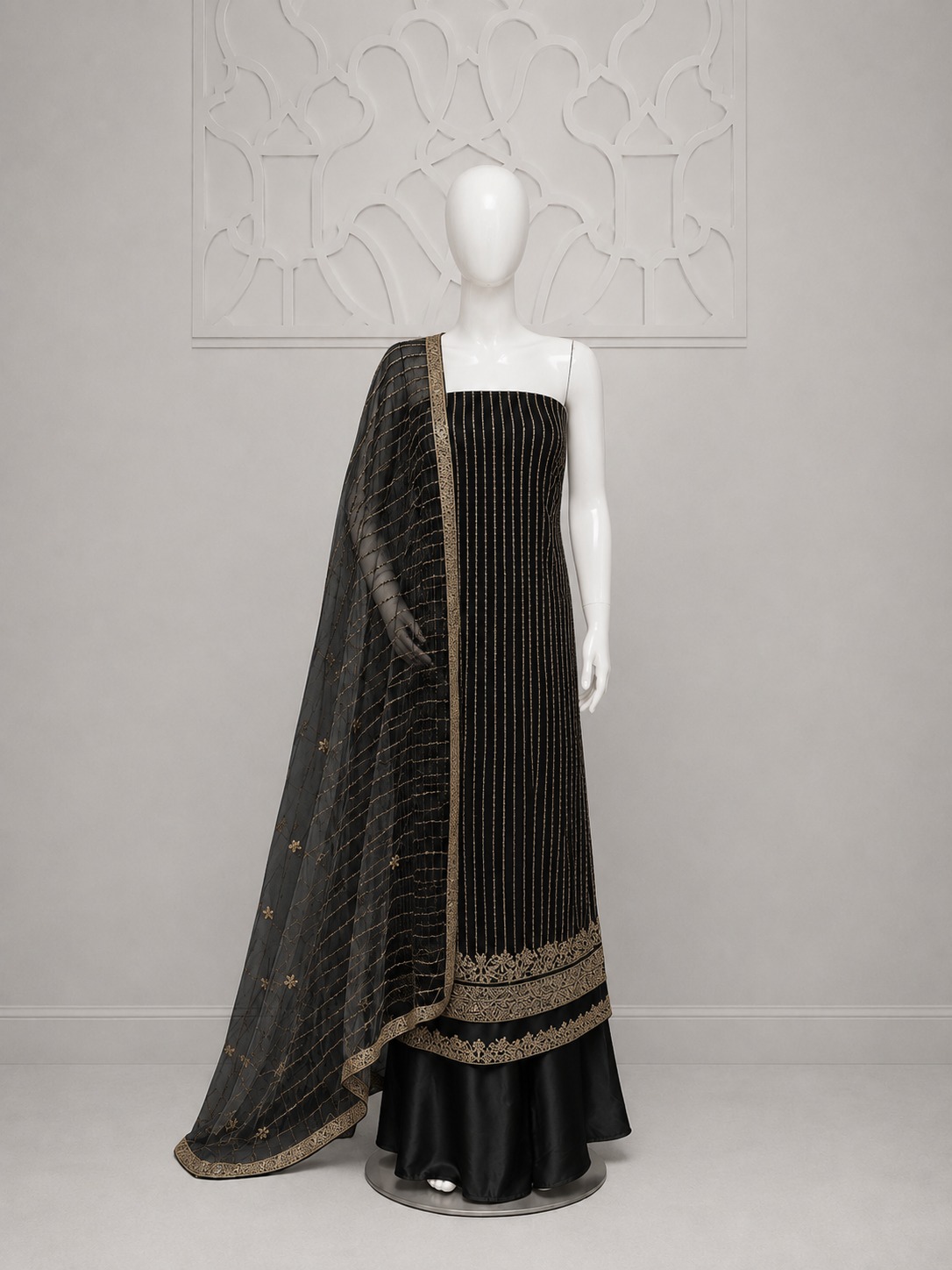 WhatsApp Image 2026-07-04 at 11.32.15 PM 3 Piece Bareeze Net Embroidered Suit – Heavy Sequence Work - Image 1