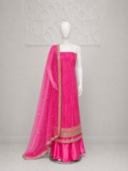 3 Piece Bareeze Net Embroidered Suit – Heavy Sequence Work - Image 6