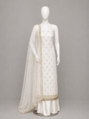 Premium Soft Net Heavy Embroidered 3 Piece Suit – Katori Sequence Work