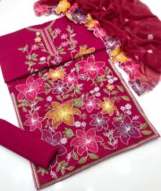 Anillas Premium Lawn Cotton 3 Piece Unstitched Suit - Image 9