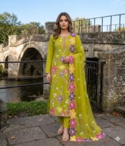Anillas Premium Lawn Cotton 3 Piece Unstitched Suit - Image 2