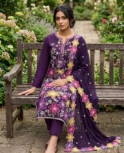 Anillas Premium Lawn Cotton 3 Piece Unstitched Suit - Image 5
