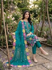 Anillas Premium Lawn Cotton 3 Piece Unstitched Suit - Image 3