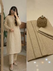 Premium Lawn Chikankari 2 Piece Unstitched Dress - Image 9