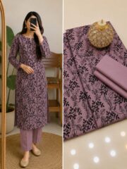 Premium Lawn Chikankari 2 Piece Unstitched Dress - Image 2