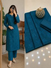Premium Lawn Chikankari 2 Piece Unstitched Dress - Image 7