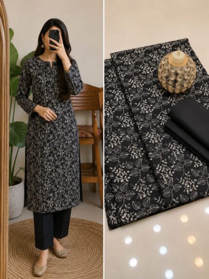 Premium Lawn Chikankari 2 Piece Unstitched Dress