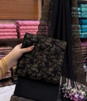 Shiffle Chikankari Jaal Cotton Lawn 3 Piece Suit - Image 3