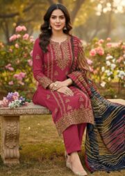Elegant 3 Piece Lawn Suit with Tie & Dye Dupatta - Image 4