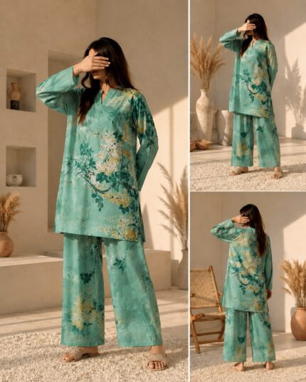 Premium Grip 2PC Printed Co-Ord Set for Women