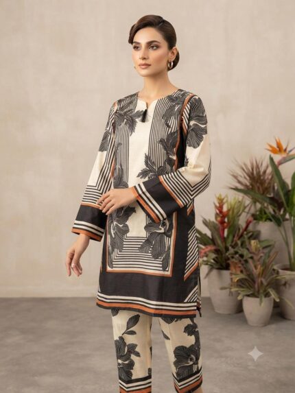 Doria Lawn Digital Printed Stitched 2PC Cord Set