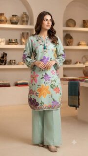 Doria Lawn Digital Printed Stitched 2PC Cord Set