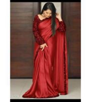 Premium Shamoze Silk Fancy Saree with Sequence Work - Image 3