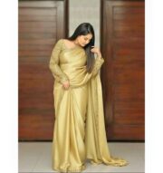 Premium Shamoze Silk Fancy Saree with Sequence Work - Image 6