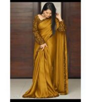 Premium Shamoze Silk Fancy Saree with Sequence Work - Image 7