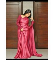 Premium Shamoze Silk Fancy Saree with Sequence Work - Image 13