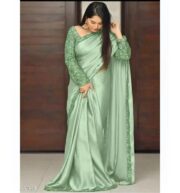 Premium Shamoze Silk Fancy Saree with Sequence Work - Image 10